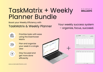 TaskMatrix + Weekly Planner Bundle
