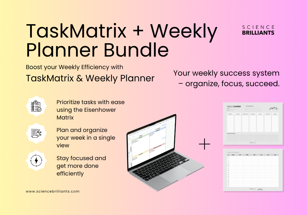 TaskMatrix + Weekly Planner Bundle